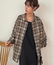 【ユニセックス】TRネルチェックオーバーシャツ