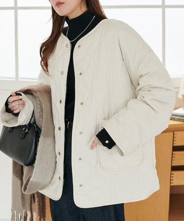 キルティングリバーシブルファーコート《WEB限定カラーあり》