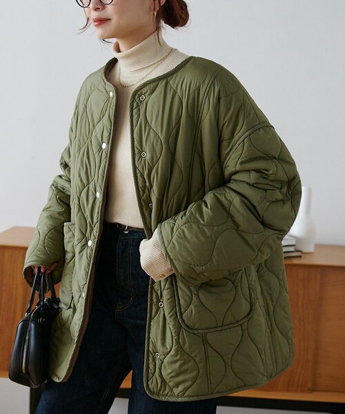 キルティングリバーシブルファーコート《WEB限定カラーあり》｜ディス