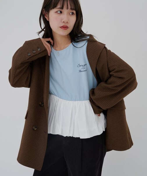 【umm.】刺繍ロゴ異素材バルーン