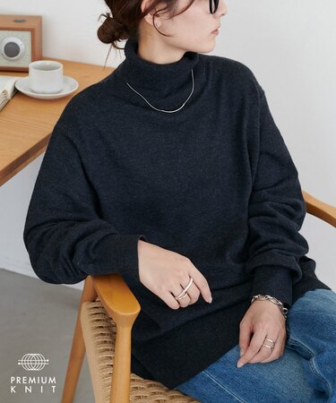 スーパーファインウールタートルネック