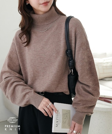 スーパーファインウールタートルネック