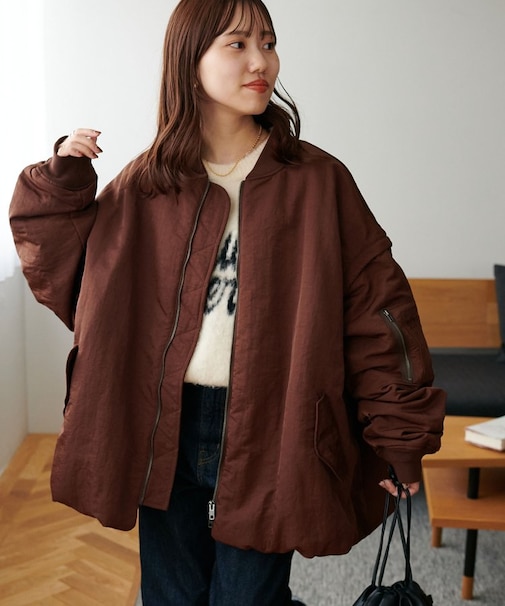【ユニセックス】デタッチャブル2WAYメモリーボンバージャケット