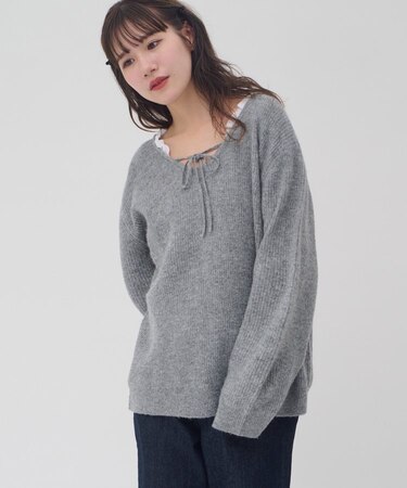 【umm.】レース使い2WAYプルオーバー