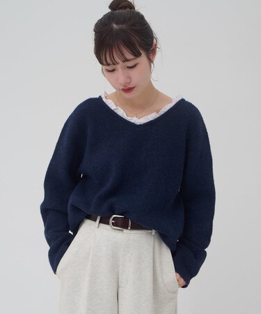 【umm.】レース使い2WAYプルオーバー