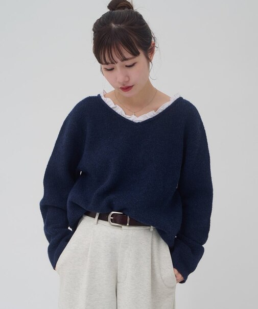 【umm.】レース使い2WAYプルオーバー