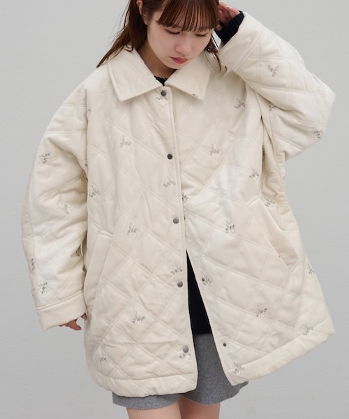 アルベロベロ キルティング 薄手コート羽織 アルベロベロ キルティング 薄手コート羽織