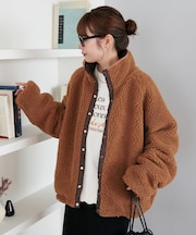 【ユニセックス】ボアリバーシブルブルゾン