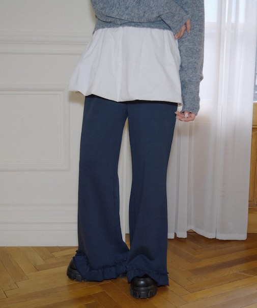 【umm.】フリルスウェットパンツ