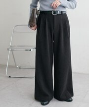 ウールライクワイドパンツ