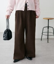 ウールライクワイドパンツ