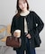 【レディに仕上がる】中空糸ペプラムノーカラージャケット