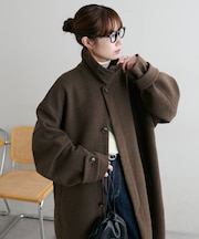 【見た目以上の軽さ/ユニセックス】中空糸ベルテッドロングコート