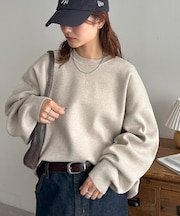 【ユニセックス】スムーススウェットライクニット