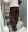【ユニセックス】ウールライクバレルレッグパンツ