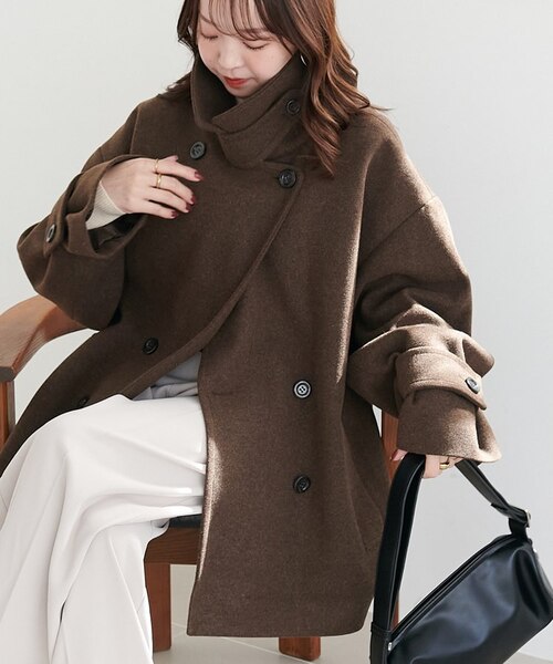 DISCOAT 中空糸スタンドミドルコート 軽量&暖かい/着こなし自在】中空糸スタンドミドルコート《WEB限定