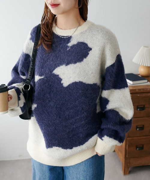 ユニセックス】ジャガードポニー柄ニット｜ディスコートの通販｜&mall