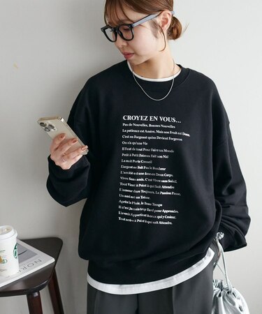 【ユニセックス】Lyricsロゴスウェット