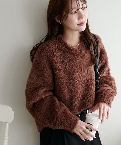 プードルVネックプルオーバー