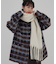 【umm.】チェックシャギーコート