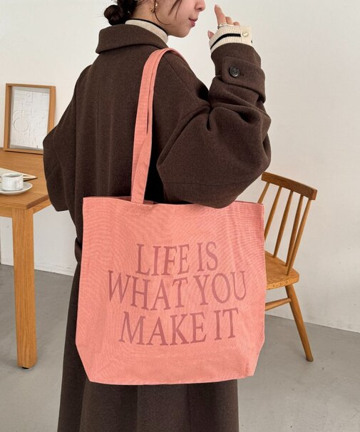 キャンバスロゴ2WAYトートバッグ