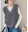 フリンジVネックベスト