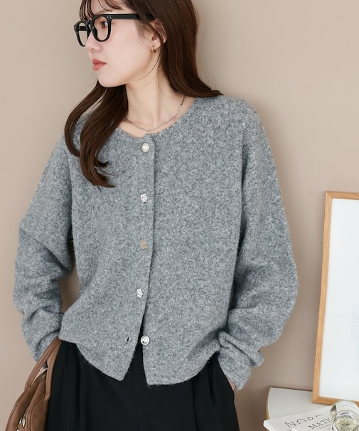 マルチ釦カーディガン