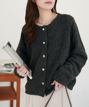 マルチ釦カーディガン