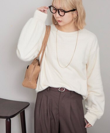 フェザー裏毛プルオーバー