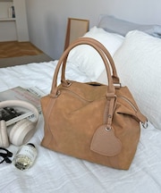 ミラーチャーム付ソフトボストンバッグ