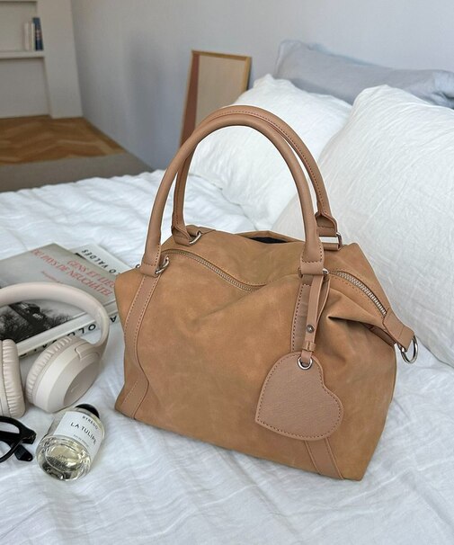 ミラーチャーム付ソフトボストンバッグ