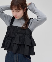 【umm.】アシメフリルキャミブラウス