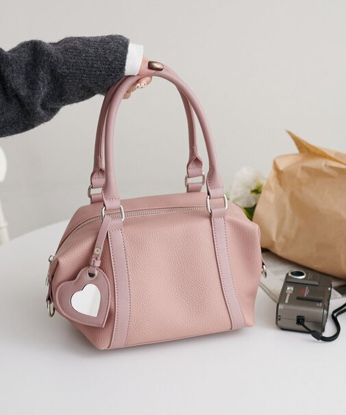 ミラーチャーム付ソフトミニボストンバッグ