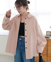 フェイクスエードシャツ