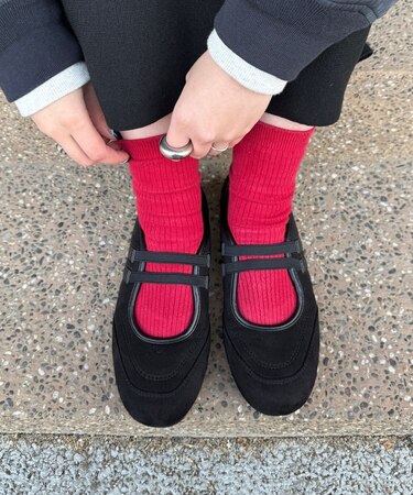 2ストラップバレエスニーカー