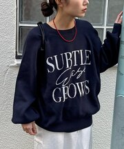 【ユニセックス】ダブルジャガードロゴニット