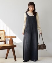 【SS先行予約】デニムジップ使いサロペット