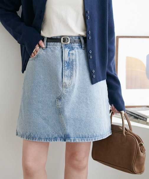 【SS先行予約】USコットンデニムミニスカート