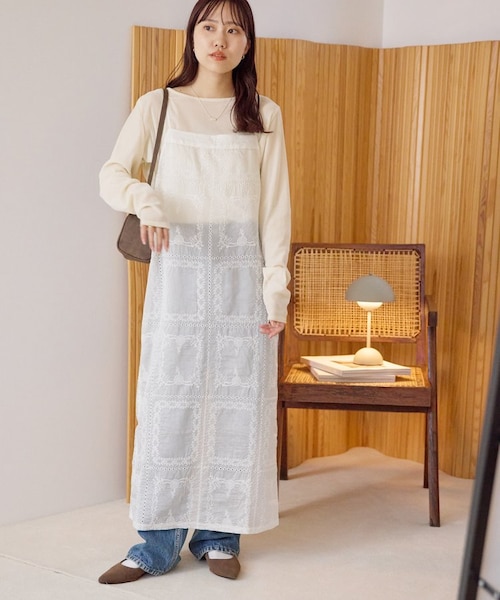 nowos パッチワークレースワンピース パッチワークレースキャミワンピース｜ディスコートの通販｜&mall