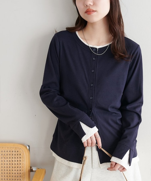 【SS先行予約】レイヤード多釦プルオーバー