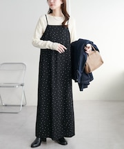 スクエアカットキャミワンピース