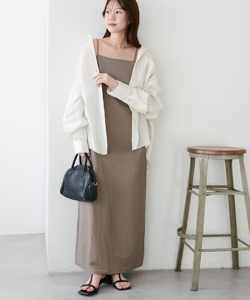 【SS先行予約】スクエアカットキャミワンピース