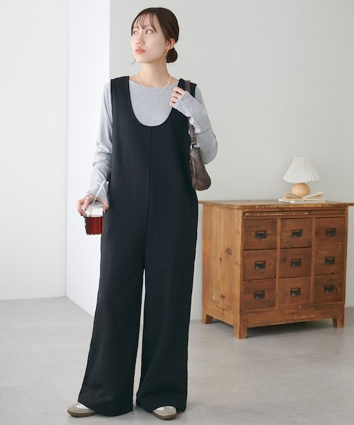 【SS先行予約】前後2WAY裏毛サロペット