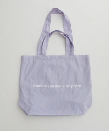 ストライプロゴトートバッグ