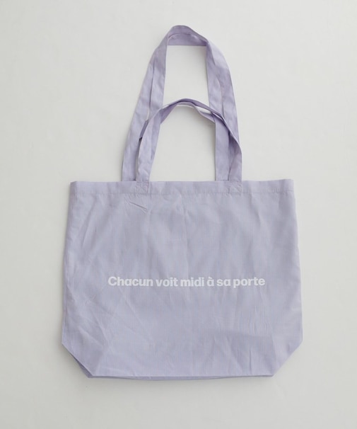 ストライプロゴトートバッグ