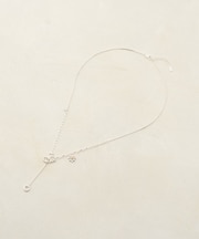 【GOLDY】ソリッドフラワーY字ネックレス