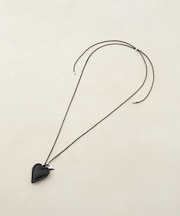 【GOLDY】レザー調ハートネックチャームネックレス