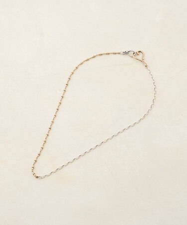 【GOLDY】ハートフックコンビチェーンネックレス