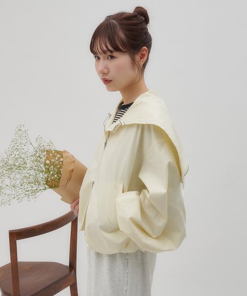 【umm.】裾バルーンブルゾン