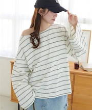 2WAYワンショルボーダープルオーバー《WEB限定カラーあり》